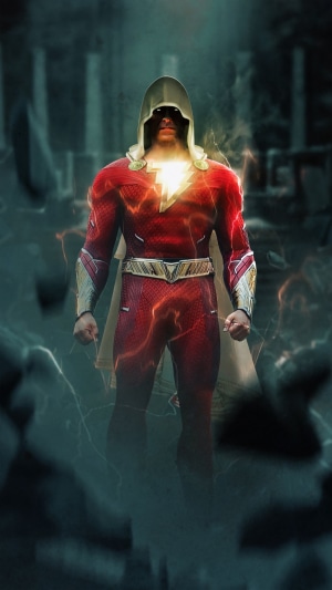 Shazam from DC Comics digital art