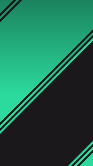 Abstract digital art with green and black diagonal lines