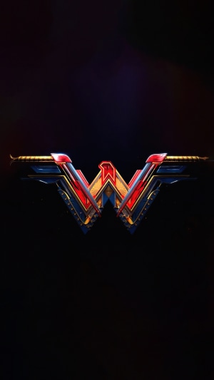 Wonder Woman logo 4K