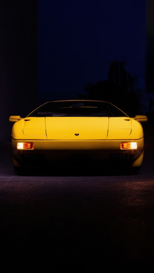 Yellow Lamborghini Diablo