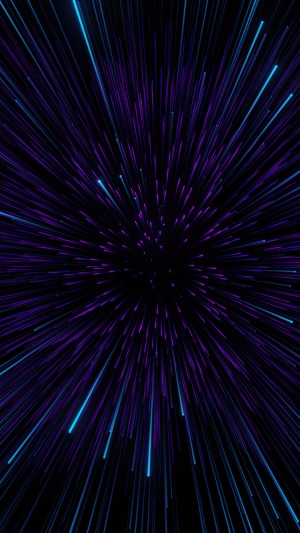 Abstract digital art with purple and blue light streaks