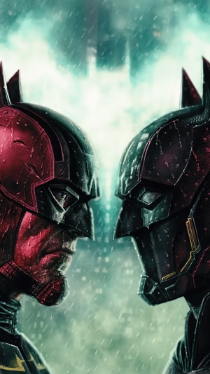 Batman vs Batman artwork 4K