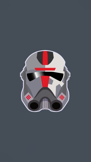 Minimalist Star Wars Clone Trooper Helmet