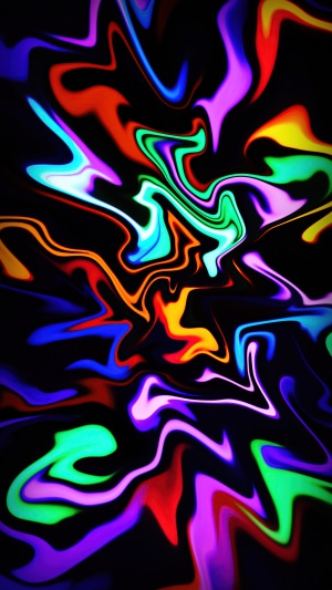 Abstract digital art with swirling colors