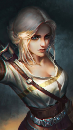 Ciri from The Witcher artwork