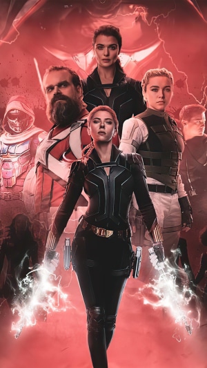 Black Widow and allies from Black Widow movie 4K