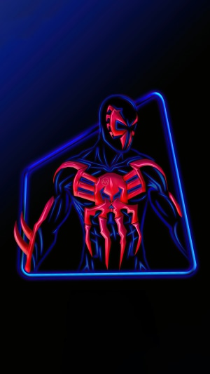 Spider-Man 2099 Neon Artwork