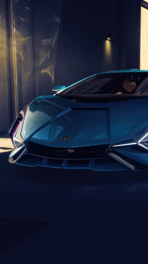 Lamborghini Sian front view 4K