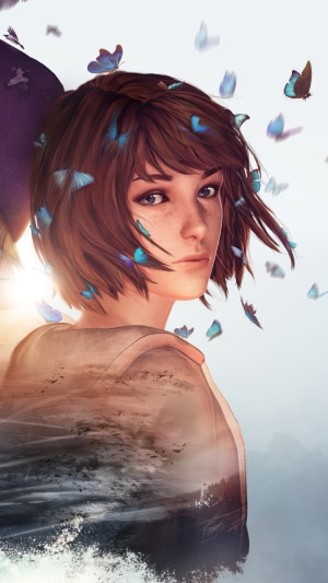 Max Caulfield from Life is Strange with butterflies