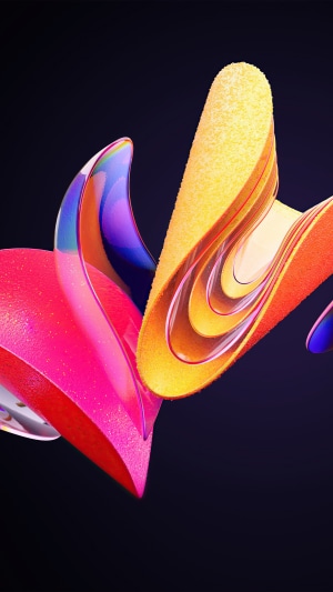 Windows 11 abstract colorful shapes