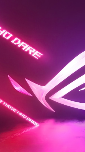 Republic of Gamers ROG logo with neon text