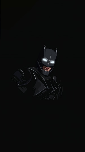 Batman in minimalist digital art