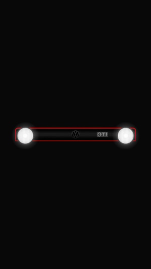 Volkswagen GTI minimalist grille with headlights