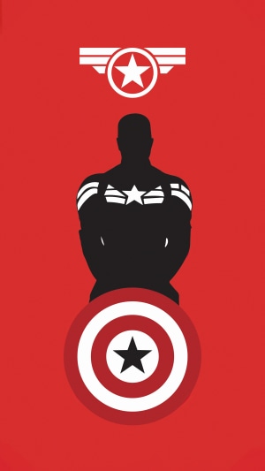 Captain America Minimalist Artwork