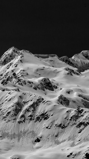 Snowy mountains in Switzerland 4K