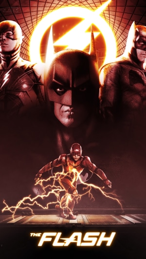 The Flash and Batman Artwork