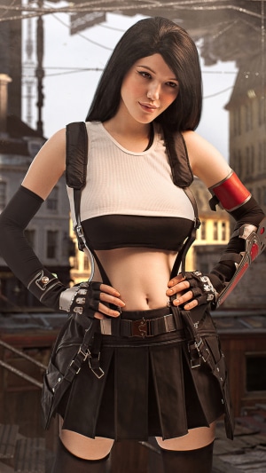 Tifa Lockhart from Final Fantasy VII cosplay