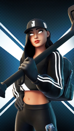 Fortnite character with a pickaxe