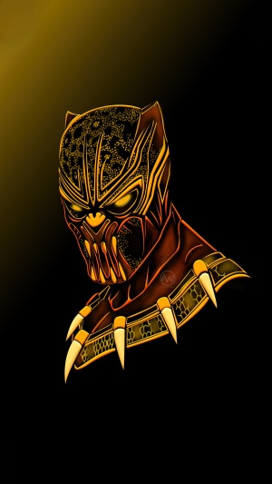Black Panther Minimalist Superhero Art