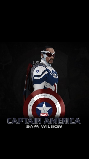 Captain America Sam Wilson artwork