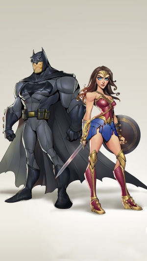Batman and Wonder Woman artwork