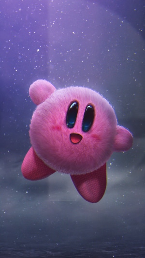 Kirby from Super Smash Bros. 4K artwork