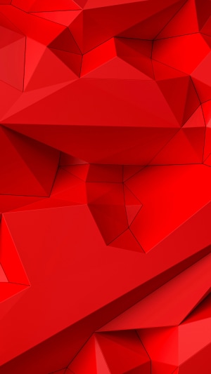 Abstract Red Geometric Digital Art 4K