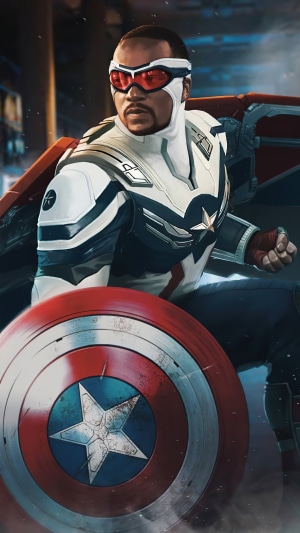 Captain America (Sam Wilson) from The Falcon and the Winter Soldier