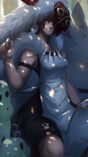 San from Princess Mononoke artwork