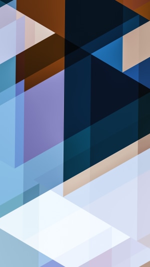 Abstract geometric artwork with blue and brown tones