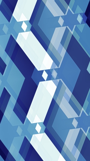 Abstract blue geometric pattern with overlapping shapes