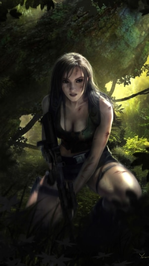 Lara Croft from Tomb Raider artwork