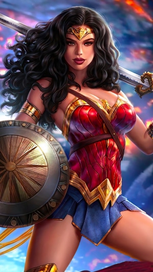 Wonder Woman artwork 4K