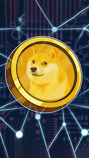 Doge coin cryptocurrency 4K