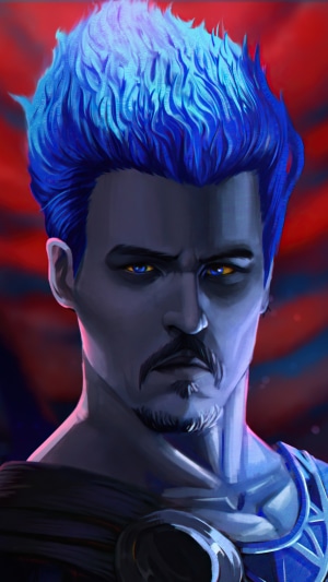 Hades, artwork of Johnny Depp