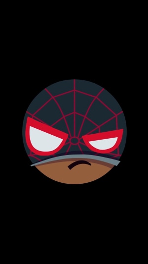 Miles Morales Spider-Man minimalist artwork