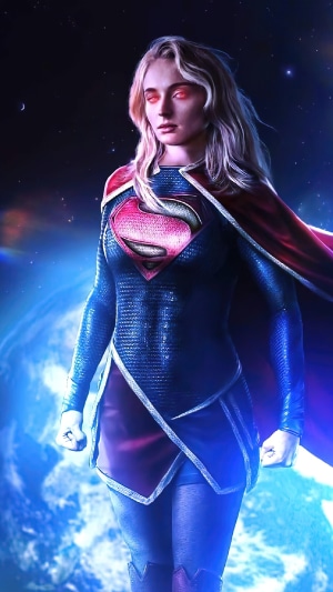 Supergirl artwork featuring Sophie Turner