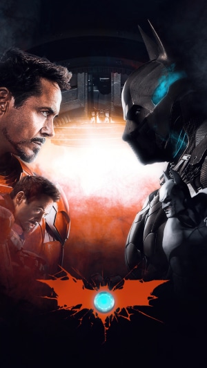 Iron Man and Batman digital art