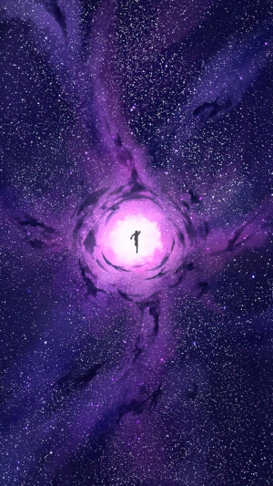 Figure in a cosmic vortex