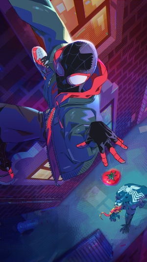 Spider-Man (Miles Morales) vs. Venom with a Tomato