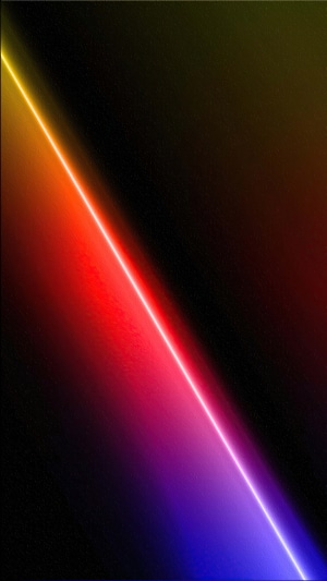 Abstract digital art with a diagonal rainbow light beam