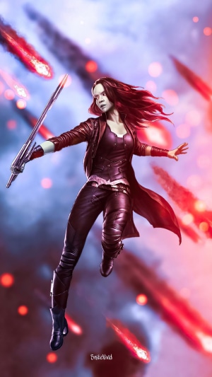 Gamora from Guardians of the Galaxy artwork