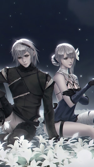 2B and 9S from Nier: Automata