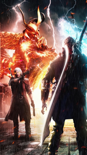 Dante and Nero from Devil May Cry 5