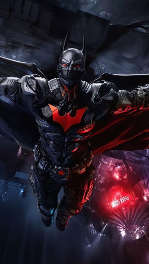 Batman from DC Comics in futuristic armor