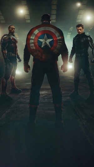 Captain America, Falcon, and Winter Soldier from The Falcon and The Winter Soldier 4K