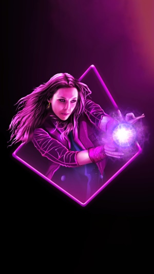 Scarlet Witch from Wanda Vision with magic
