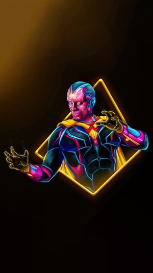 Vision from Wanda Vision digital art