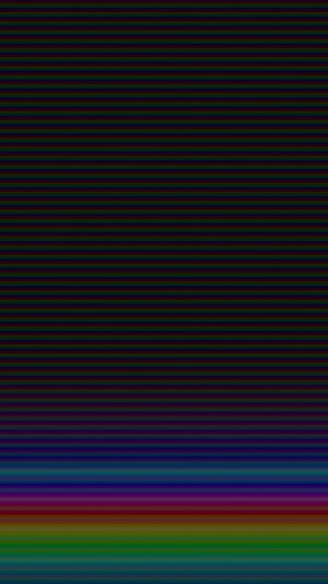 Abstract digital art with rainbow stripes