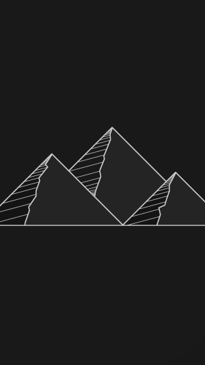 Minimalist pyramids artwork 4K